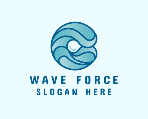 Tsunami - Ocean Pearl Wave logo design