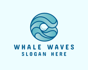 Ocean Pearl Wave logo design