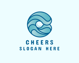 Droplet - Ocean Pearl Wave logo design