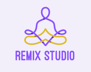 Minimalist Yoga Studio  logo design