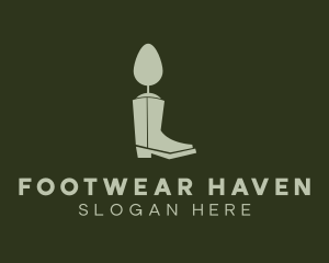 Tree Boots Gardening logo design