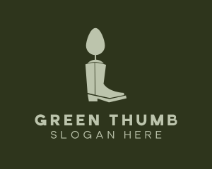 Tree Boots Gardening logo design