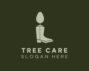 Tree Boots Gardening logo design