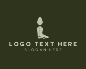Boots - Tree Boots Gardening logo design