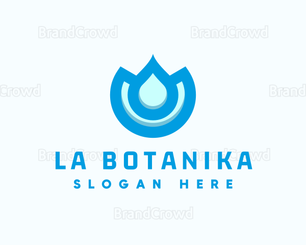Drinking Water Droplet Logo