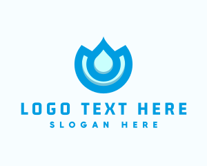 Lotion - Drinking Water Droplet logo design