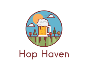 Brewery - Beer Garden Brewery logo design