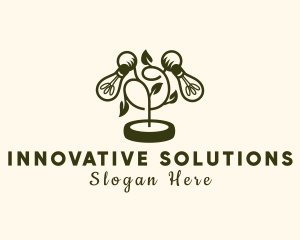 Innovation - Light Bulb Plant Innovation logo design