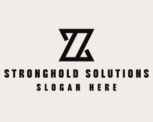 Construction Builder Letter Z logo design