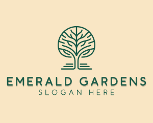 Nature Tree Garden logo design