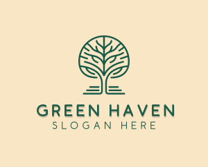 Nature Tree Garden logo design