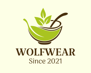 Organic - Herbal Leaf Salad Bowl logo design