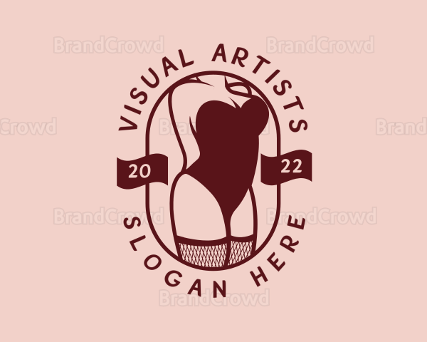 Sexy Woman Corset Lingerie Logo