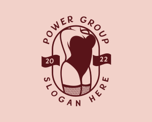 Sexy Woman Corset Lingerie Logo