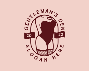 Sexy Woman Corset Lingerie logo design