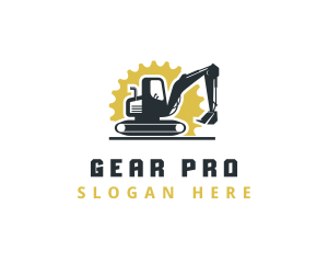 Gear - Gear Excavator Construction logo design