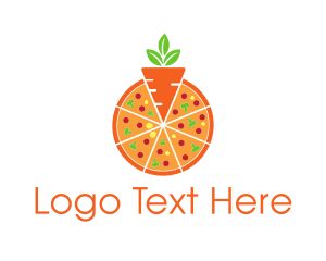 Nutrition - Carrot Pizza Slices logo design