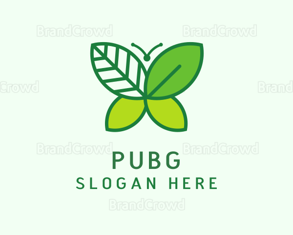 Leaf Herb Butterfly Logo