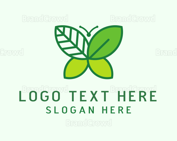 Leaf Herb Butterfly Logo