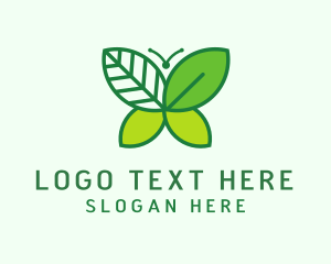 Leaf Herb Butterfly Logo