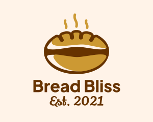 Baguette - Coffee Bread Pastry logo design