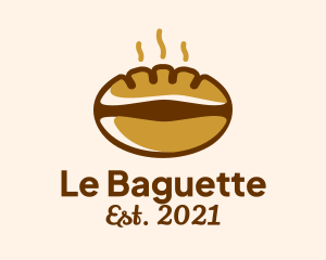 Baguette - Coffee Bread Pastry logo design