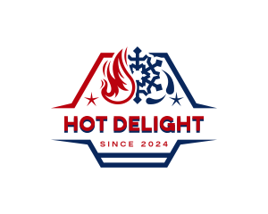 Hot Cold Ventilation logo design