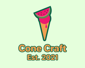 Watermelon Ice Cream  logo design