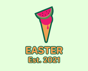 Ice Cream - Watermelon Ice Cream logo design