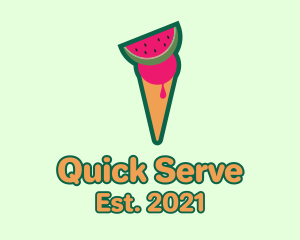 Watermelon Ice Cream  logo design