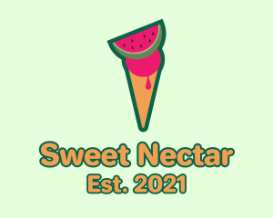 Watermelon Ice Cream  logo design