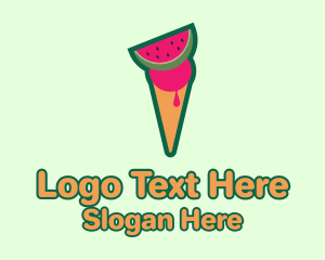 Watermelon Ice Cream  Logo