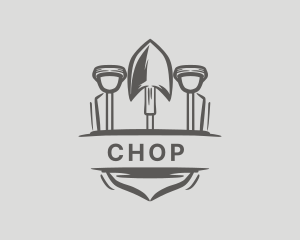 Shovel Spade Tool Logo