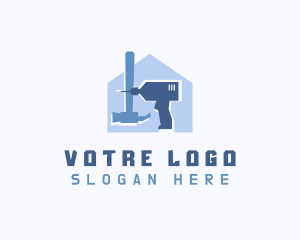 House Handyman Tools Logo