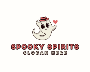 Halloween - Cartoon Halloween Ghost logo design