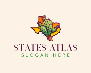 Texas Cactus Plant logo design