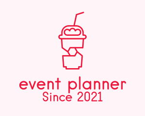 Juice - Pink Cafe Cooler logo design