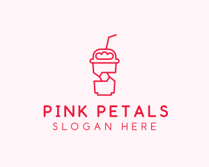 Pink Cafe Cooler  logo design