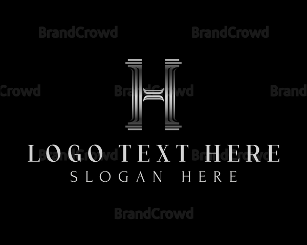 Luxury Classic Column Letter H Logo