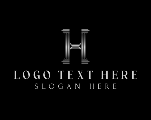 Gothic - Luxury Classic Column Letter H logo design
