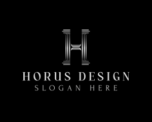 Luxury Classic Column Letter H logo design