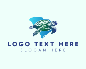 State Animal - South Carolina State Sea Turtle logo design