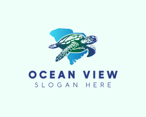 South Carolina State Sea Turtle logo design