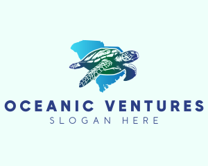 South Carolina State Sea Turtle logo design