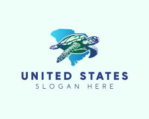 South Carolina State Sea Turtle logo design