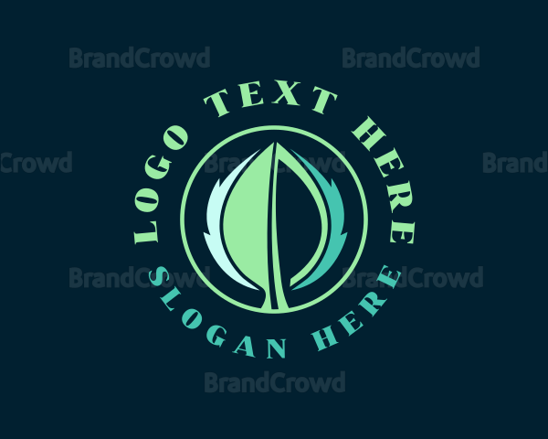 Natural Organic Leaf Logo