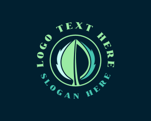 Natural Organic Leaf Logo