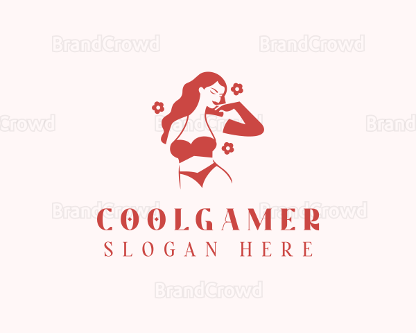 Woman Bikini Lingerie Logo