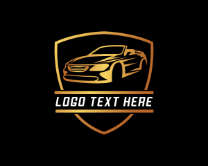 Convertible Car - Luxury Convertible Car Racing logo design