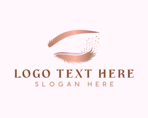 Beauty Vlogger - Makeup Beauty Eyelash logo design